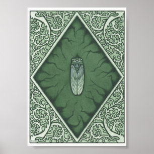 Grön cikada poster