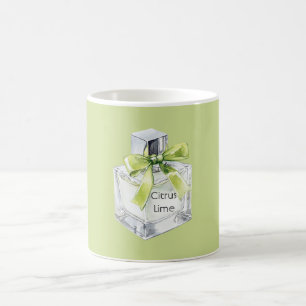 Grön Citrus Lime Frukt Parfymflaska Slinga Kaffemugg