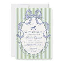 Grön Coquette Bow Gunghäst Baby Shower