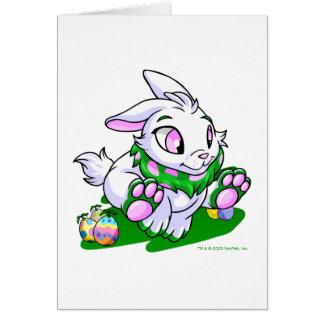 Grön Cybunny tävla till och med neggs Hälsningskort