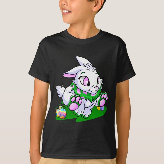 Grön Cybunny tävla till och med neggs T-shirt (Framsida)