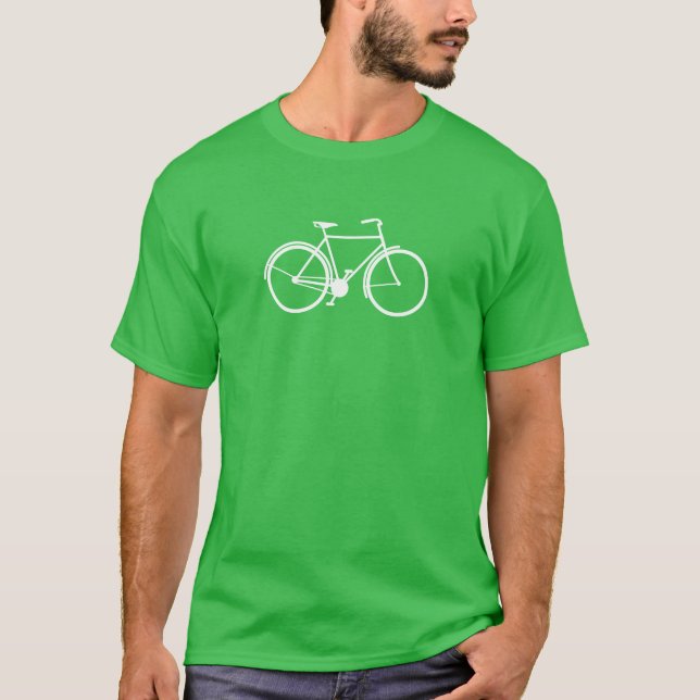 Grön cykelT-tröja T-shirt (Framsida)