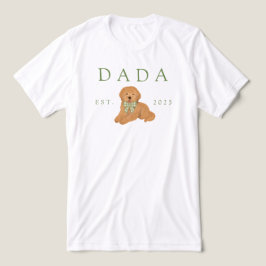 Grön Dada Goldendoodle Valp Födelsedag T Shirt