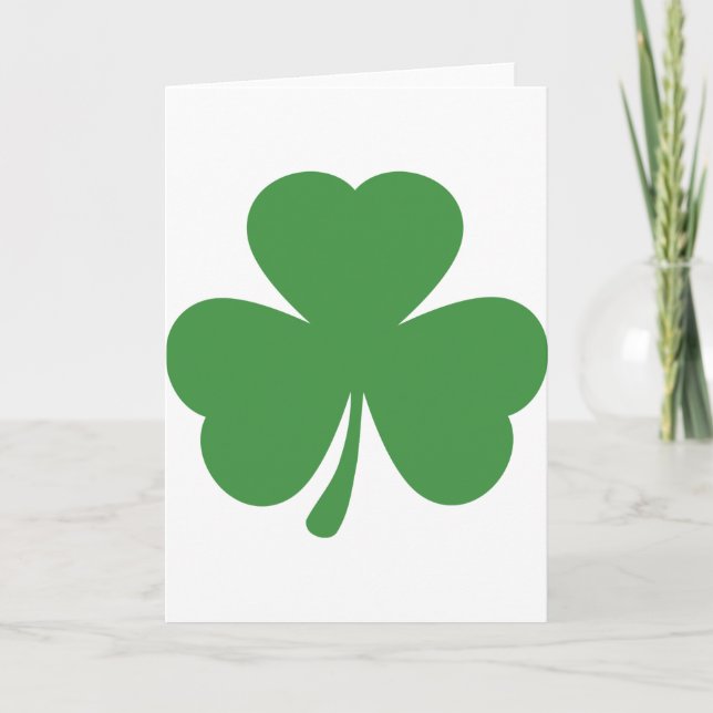 grön dag för shamrockSt Patrick ´s Kort (Framsida)