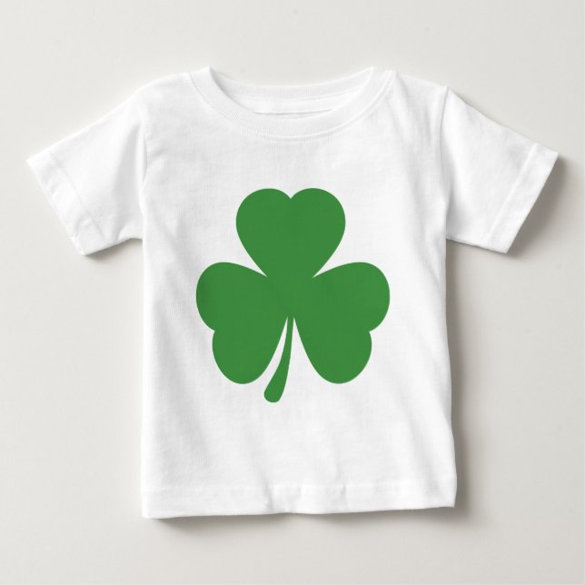 grön dag för shamrockSt Patrick ´s Tee Shirt (Framsida)