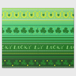 Grön dag för St. Patricks för Shamrock | Presentpapper