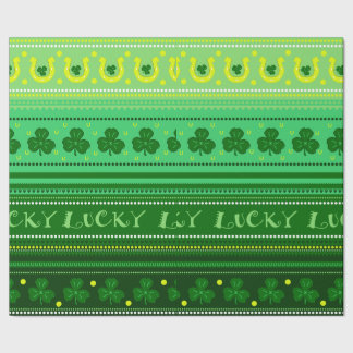 Grön dag för St. Patricks för Shamrock | Presentpapper