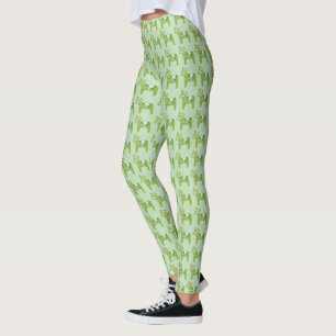 Grön Dala hästdamasker Leggings