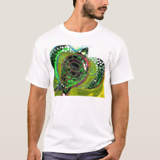 Grön design Vinnyfish för UTSLAGSPLATS för konst T-shirt