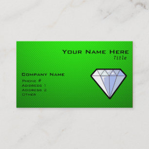 Grön diamant visitkort