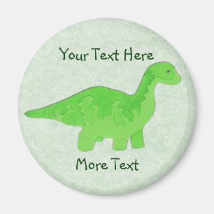 Grön Dino magnet