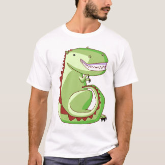Grön Dino utslagsplats T-shirt