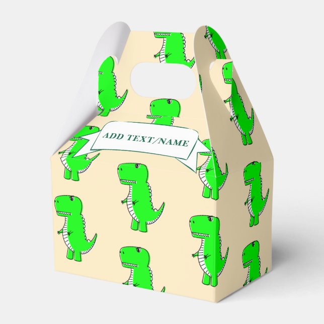 Grön dinosaur ritning Anpassad  Presentaskar (Framsidan Sidan)