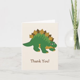 Grön Dinosaur, Stegosaurustack Tack Kort