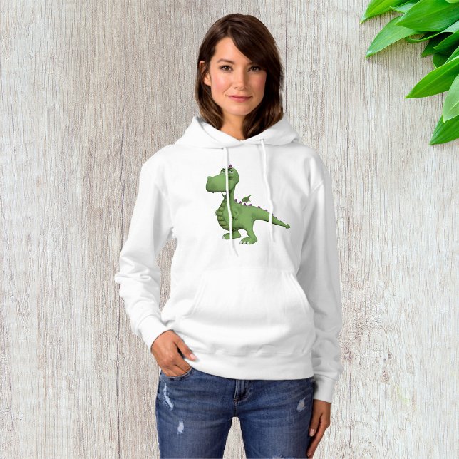 Grön dinosauriefigur med lila piggar t shirt (Skapare uppladdad)
