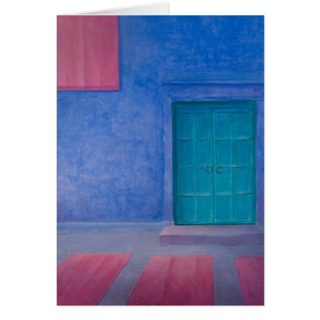 Grön dörr Jodhpur 2010 Hälsningskort (Framsidan)