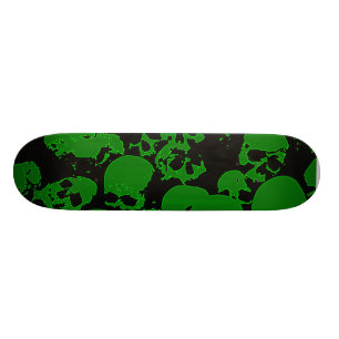 Grön döskalle skateboard bräda 20,5 cm