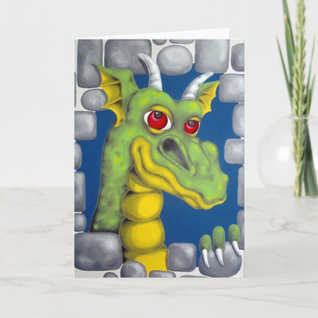 Grön Drak Kort (Framsida)