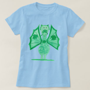 Grön drak med shamrocks t shirt