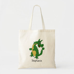 Grön Drakdesign Tygkasse