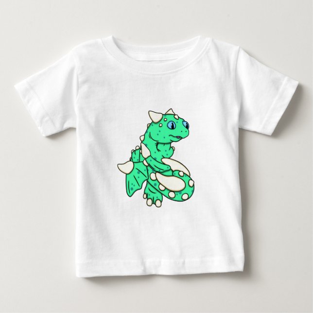 Grön drake för Mint av Carrie Michael T-shirt (Framsida)