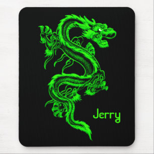 Grön drake Mousepad Musmatta