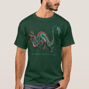 Grön drake t shirt