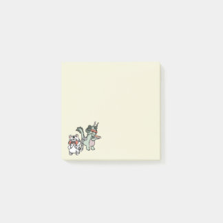 Grön drake vit tiger post-it block