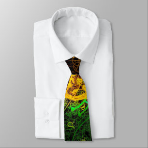 Grön drakeTie vid Chichiko Slips