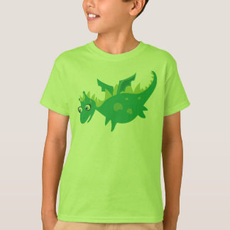 Grön draketshirtför barn t shirt