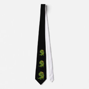 Grön drakserie slips