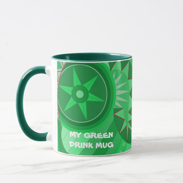 GRÖN DRIKSMUG MUGG (Vänster)