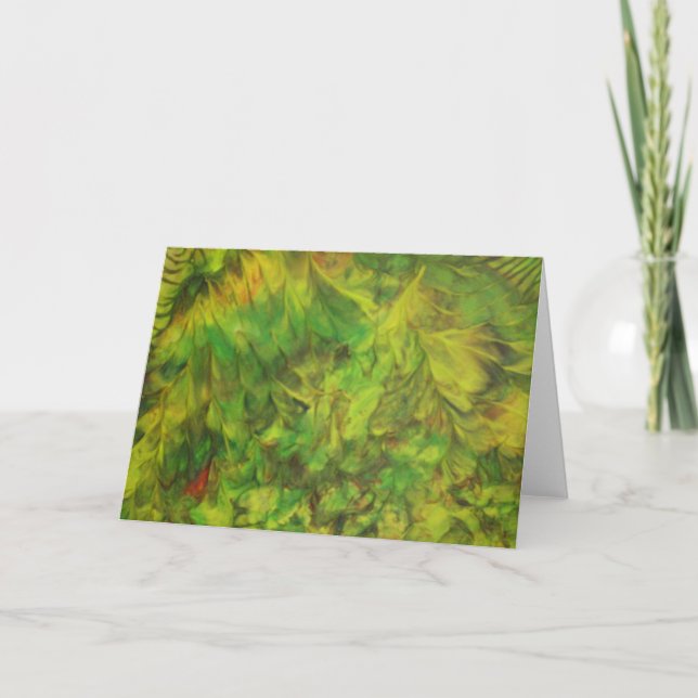 grön dröm kort (Framsida)