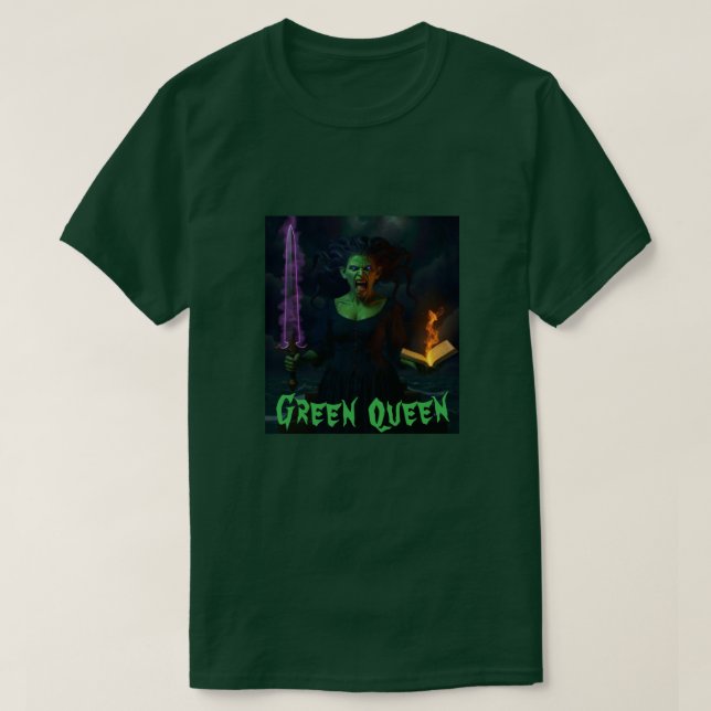 Grön Drottning T-Shirt (Design framsida)