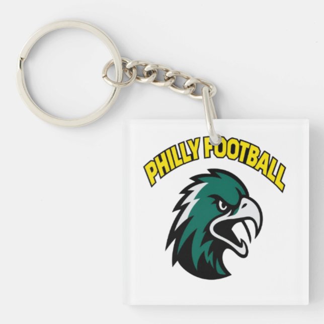Grön Eagle Maskot Philly Fotboll Fan Kläder (Framsidan)