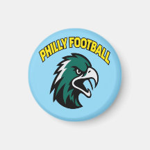 Grön Eagle Maskot Philly Fotboll Fan Kläder