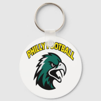 Grön Eagle Maskot Philly Fotboll Fan Kläder Nyckelring