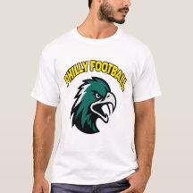 Grön Eagle Maskot Philly Fotboll Fan Kläder