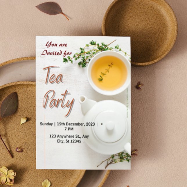 Grön ekologisk tefestinladan inbjudningar (Skapare uppladdad)