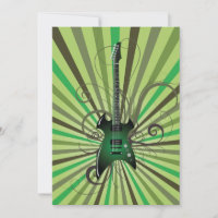 Grön elektrisk gitarr