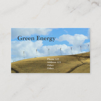 Grön energi visitkort