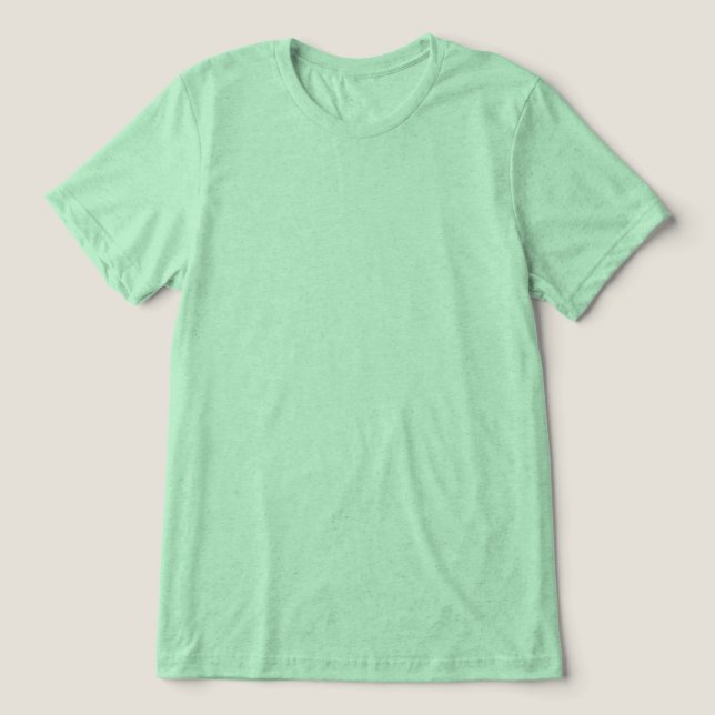Grön enfärgad tomt framsida Unisex T Shirt (Design Framsida)