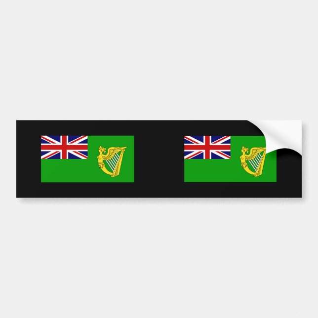 Grön Ensign, Irland Bildekal (Framsidan)