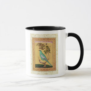 Grön fågel, Mughal (gouachen på papper) Mugg