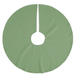 Grön färg julgransmatta borstad polyester