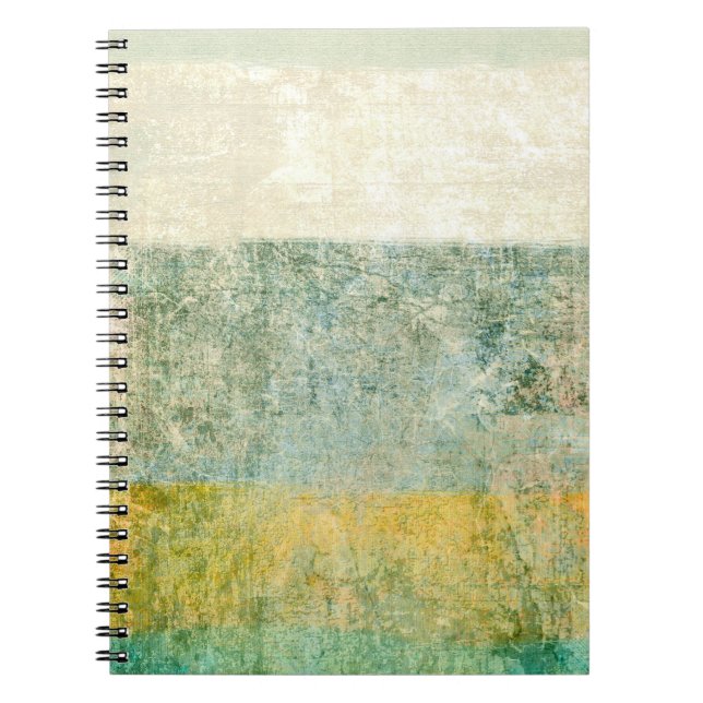 Grön färgrik papper design anteckningsbok (Framsidan)