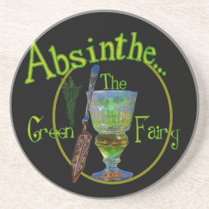 Grön fe för Absinthe Underlägg Sandsten
