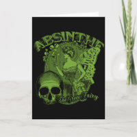 Grön felik dam för Absinthe