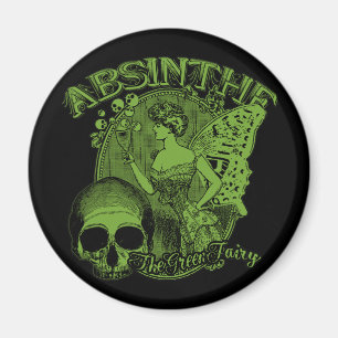 Grön felik dam för Absinthe Magnet