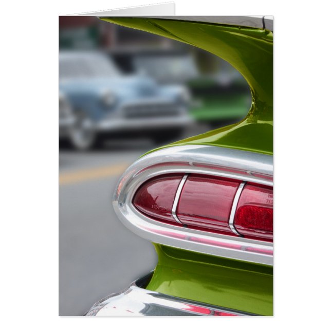 Grön fetthalt av kalk hälsningskort (Framsidan)